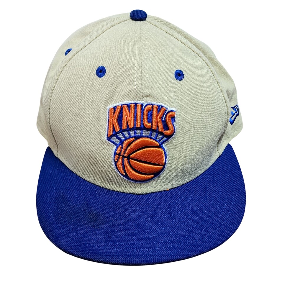 New York Knicks Hat Cap Snap Back Mens One Size Beige NBA Basketball HWC New Era